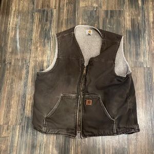 Carhartt sherpa lined vest men’s XL tall